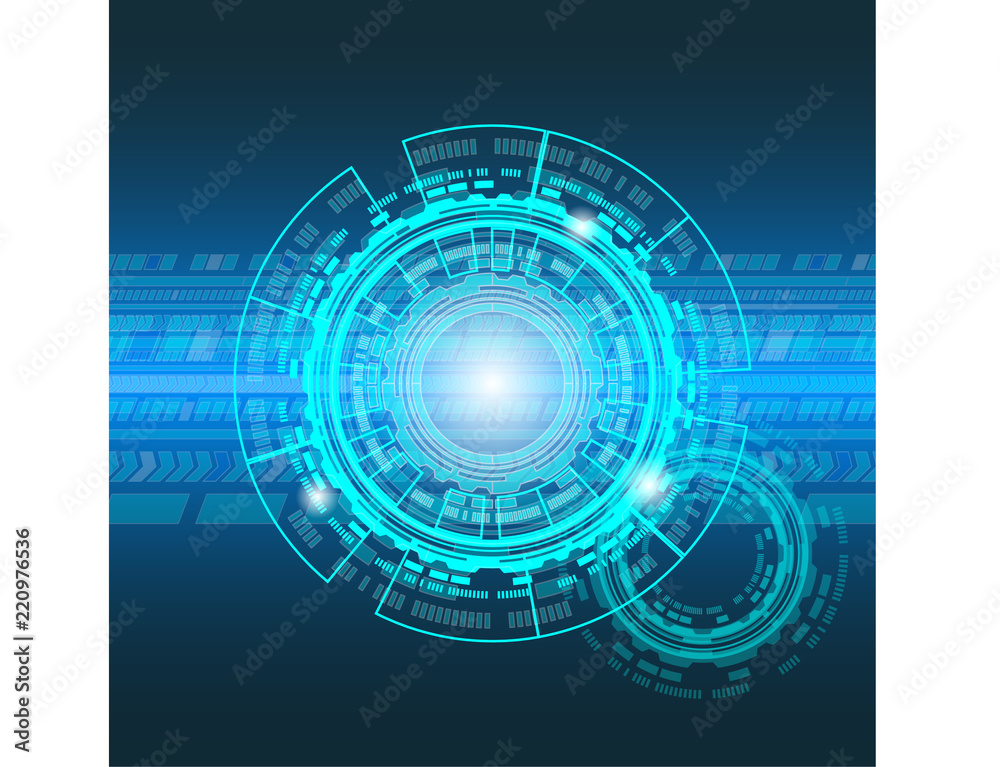 Obraz premium abstract background, technology, blue