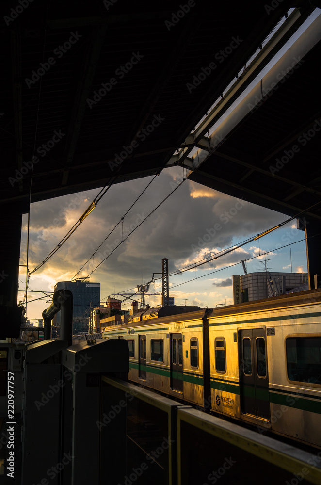 Seoul subway station at late afternoon 