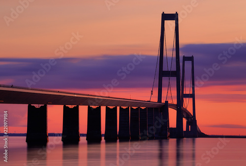 Fototapeta Naklejka Na Ścianę i Meble -  The Great Belt Bridge, Denmark