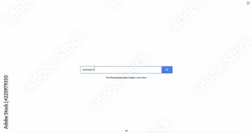 Searching on internet. Using search engine to looking for how to start a own business