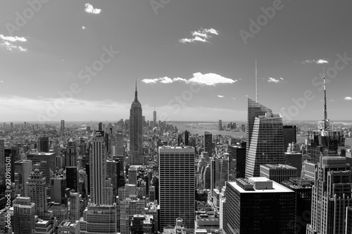 Manhattan Skyline BW