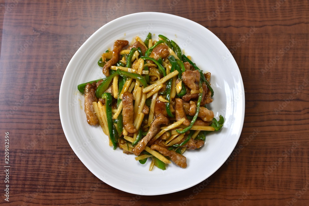 青椒肉絲 青椒肉絲