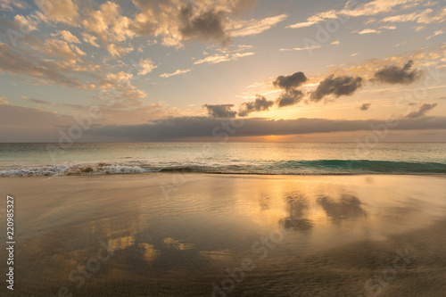 Beautiful sunset over ocean