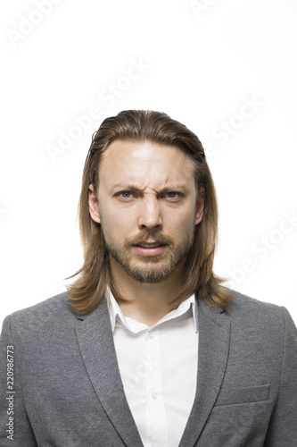 Young business man in the o...