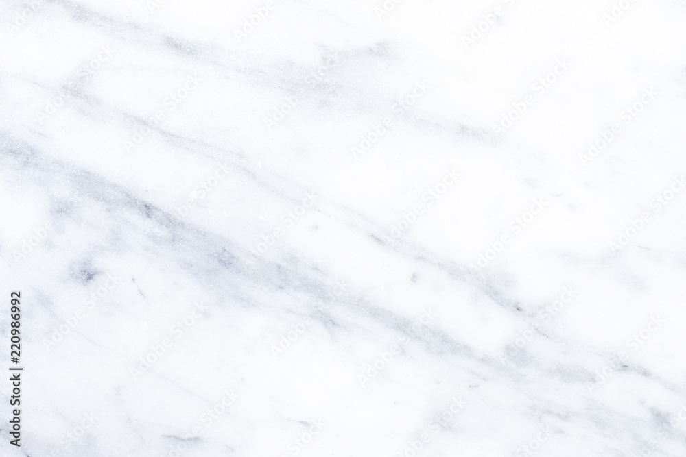 White marble background with copy space.