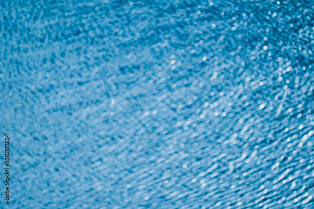 Abstract blue water sea for background or texture. Water sea and ocean wave blur light.