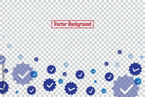 Social nets Ok buttons isolated on transparent background. Ok buttons for live stream video chat likes falling background vector design template