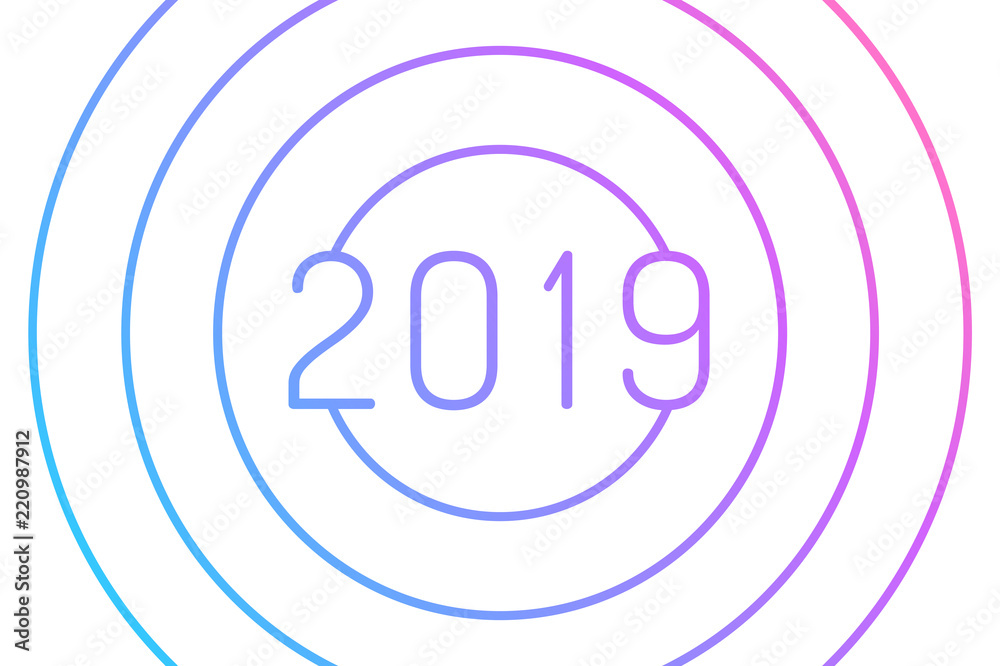 Happy new year 2019 greeting card design Happy new year 2019 greeting card design