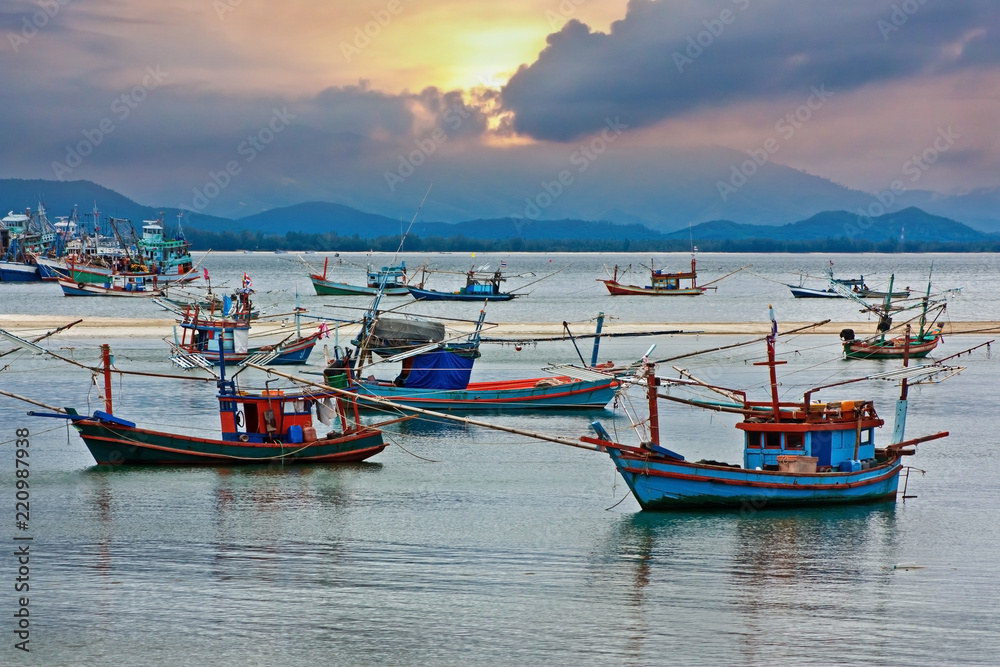 Fishing boat at commercial dock Fishing boat at commercial dock