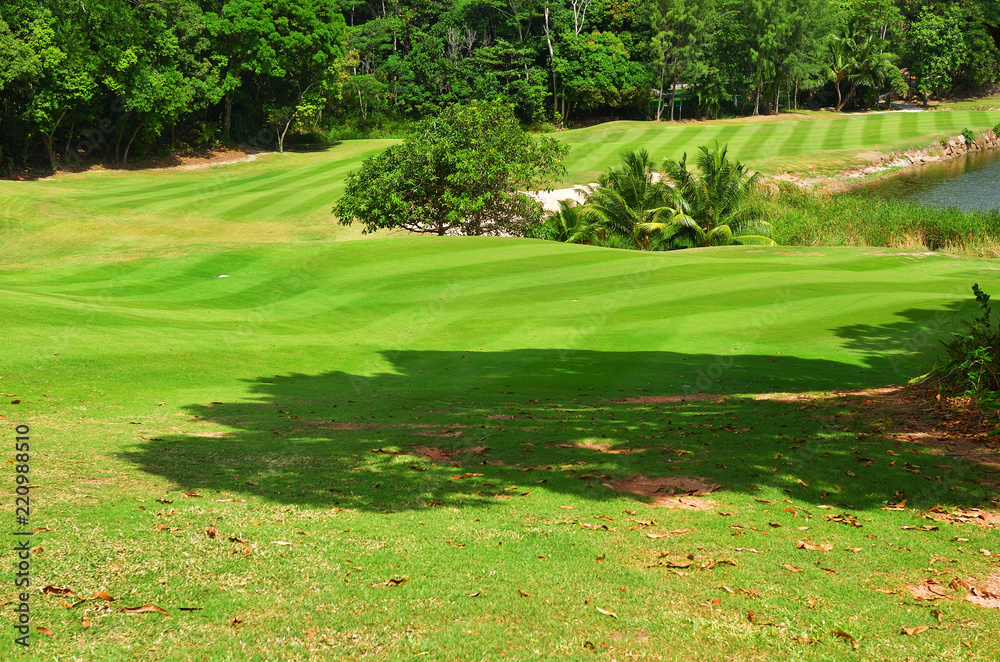 Golf field, Seychelles