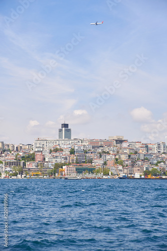 View from the sea to Istanbul