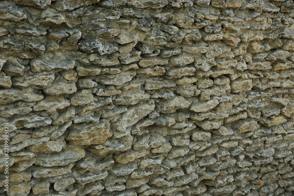 Obraz premium gray brown stone texture in an old wall