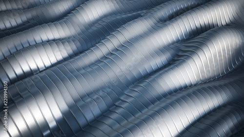 Wallpaper Mural Gray background with lines. 3d illustration, 3d rendering. Torontodigital.ca