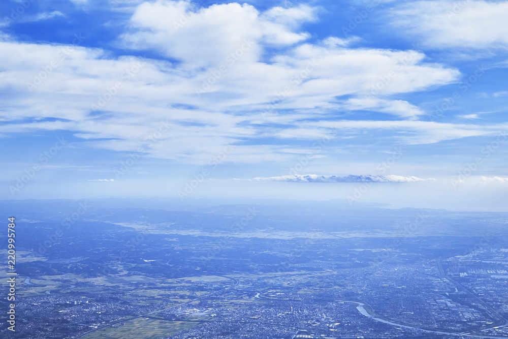 飛行機からの景色 飛行機からの景色