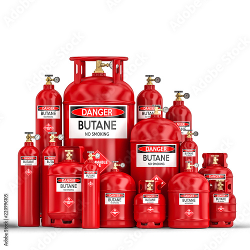 Bilde på lerret butane cylinder container