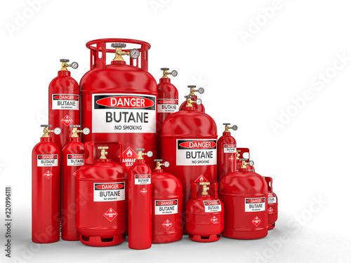 butane cylinder container photo
