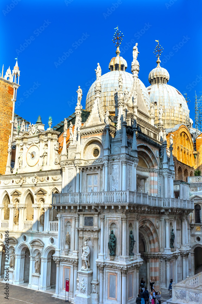 Saint Mark's Church Statues Venice Italy