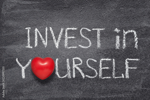 Obraz na płótnie invest in yourself