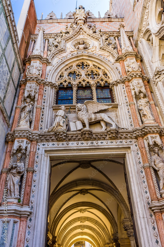 Primary Entrance Palazzo Ducale Doge's Palace Venice Itay