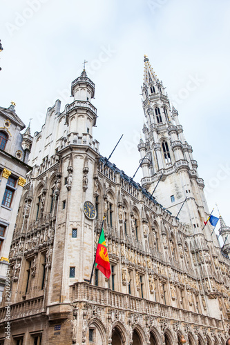 Brussels town hall building located on the famous Grand Place in Brussels