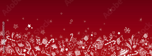 Christmas doodles background