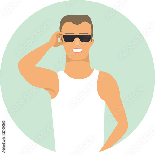 Sexy macho character