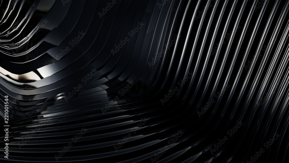 Black metallic background. 3d illustration, 3d rendering. Black metallic background. 3d illustration, 3d rendering.