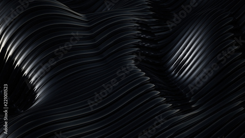 Black metallic background. 3d illustration  3d rendering.