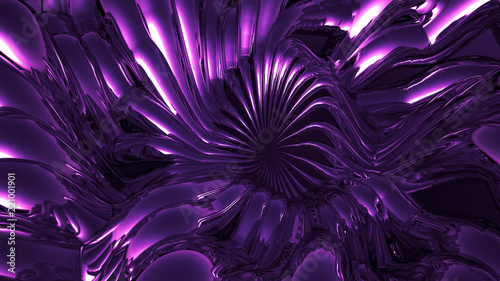 Purple metallic background. 3d illustration  3d rendering.