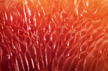 Papier peint photo Photographie macro Tranche de pamplemousse en macro abstraite  © Tryfonov