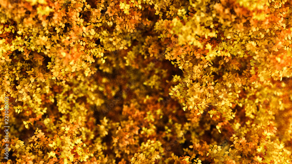 Beautiful autumn background with leaves. 3d illustration, 3d rendering. Beautiful autumn background with leaves. 3d illustration, 3d rendering.