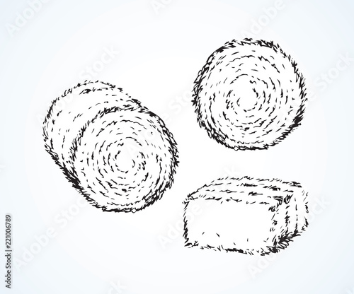 Haystack. Vector drawing