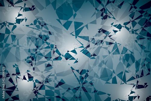 abstract background of random geometric shapes, spots of light