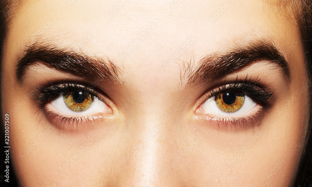 Obraz premium A beautiful insightful look woman's eyes. Close up shot.