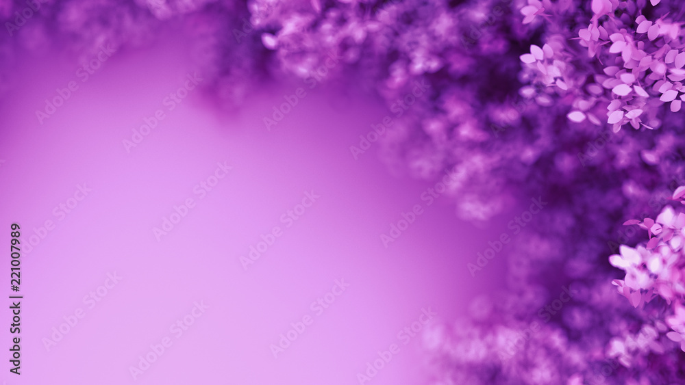 Beautiful purple background with leaves, season of the year. 3d illustration, 3d rendering. Beautiful purple background with leaves, season of the year. 3d illustration, 3d rendering.