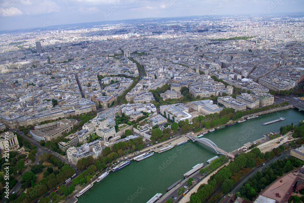 Vista de Paris desde el último piso de la Tour Eiffel