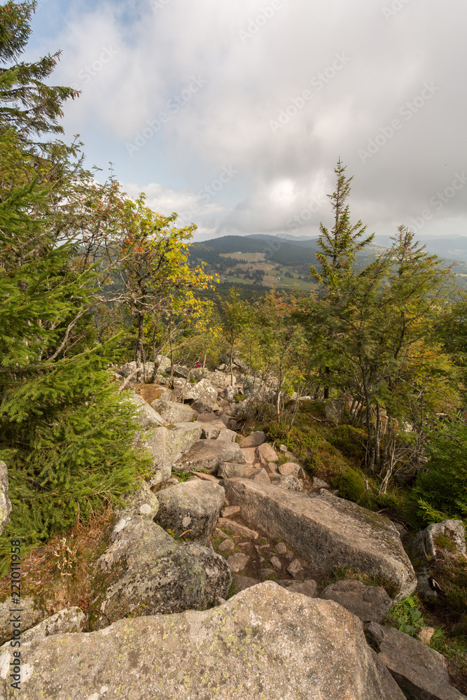 Randonnée et rocher Hans