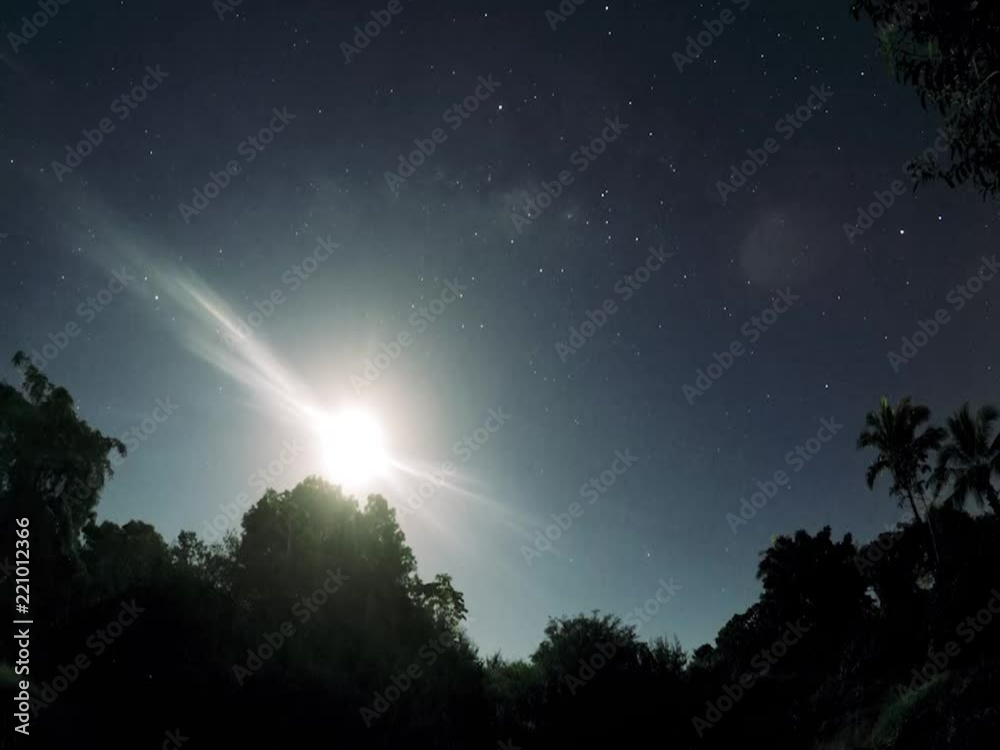 Moon night timelapse