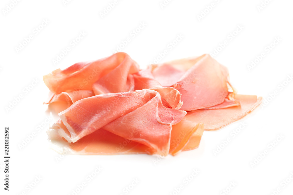 Italian prosciutto crudo or jamon. Italian prosciutto crudo or jamon.
