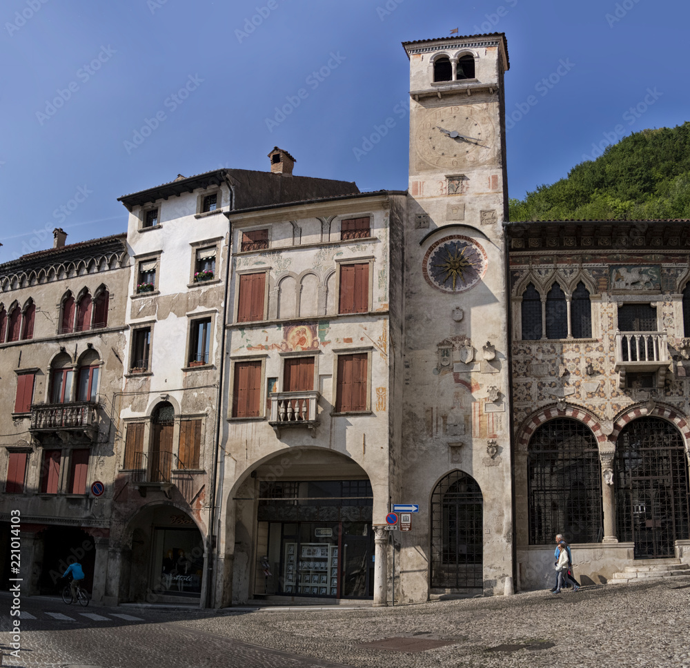 Ancient palaces of the village of Serravalle, Vittorio Veneto - Italy