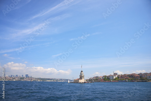 Ancient architectural monument the Maiden's Tower In Istanbul, Turkey