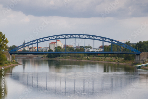 View of the Star bridge, Magdeburg, Germany © Mattis Kaminer