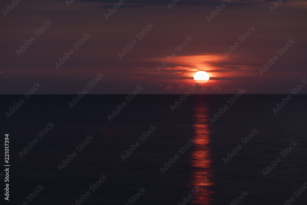 A sunset on the Baltic sea