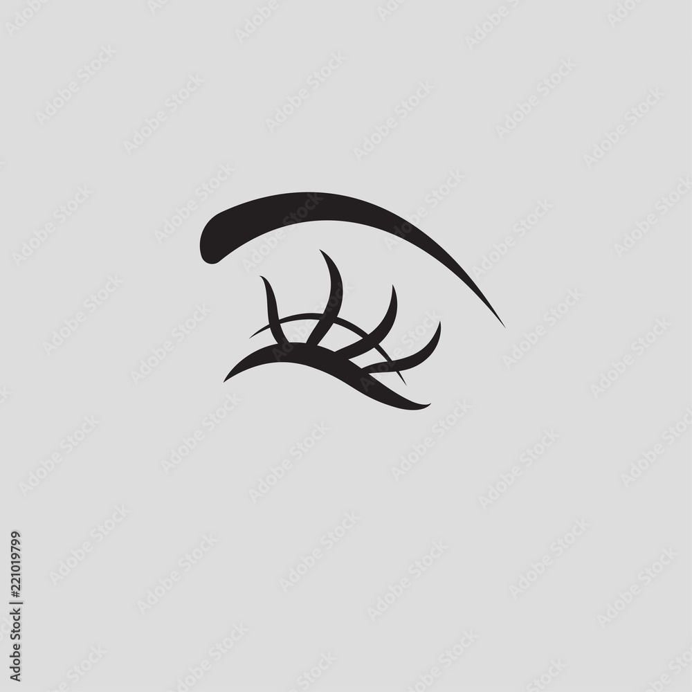 Eyelash extension icon Eyelash extension icon