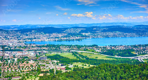 Panoramic view of Zurich in Switzerland © marako85