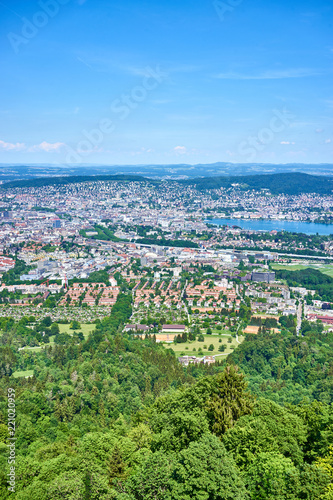 Panoramic view of Zurich in Switzerland © marako85