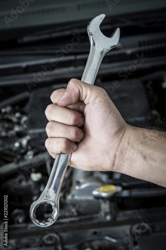 Wallpaper Mural Mechanic man working Torontodigital.ca