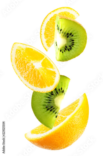 Flying Oranges with kiwi