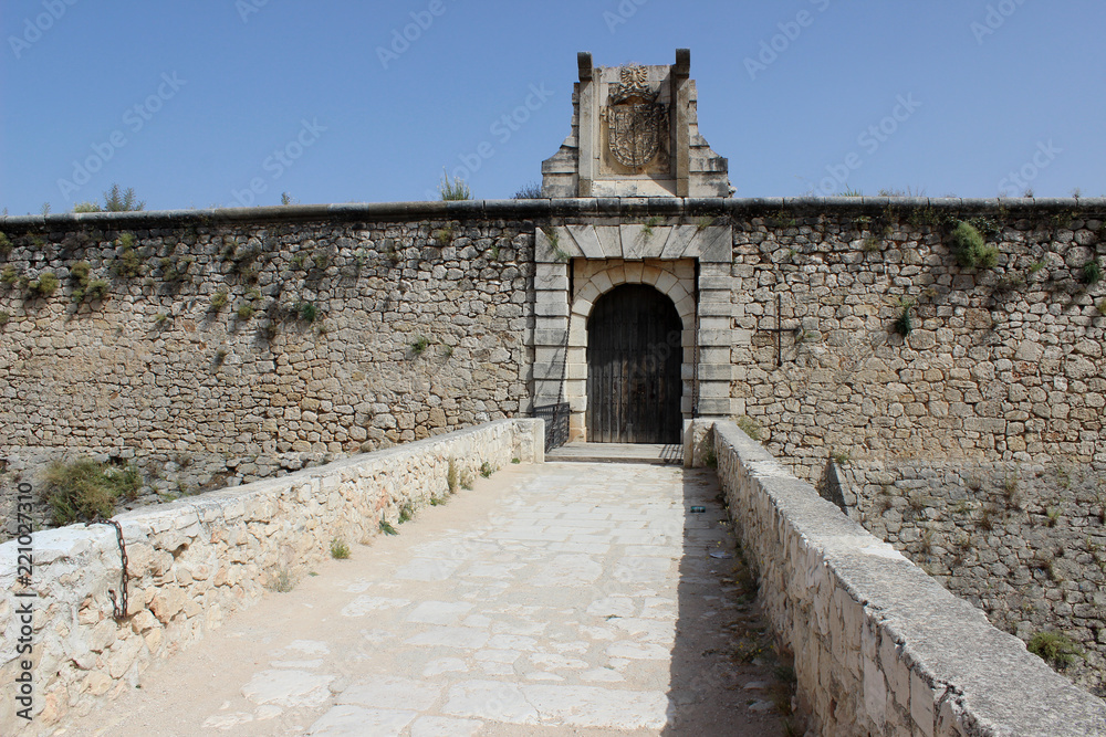 El castillo de Chinchón, también llamado castillo de los Condes en Chinchón (Madrid, España)