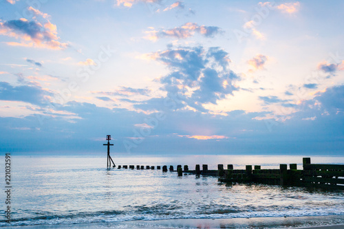 Bacton beach at dawn